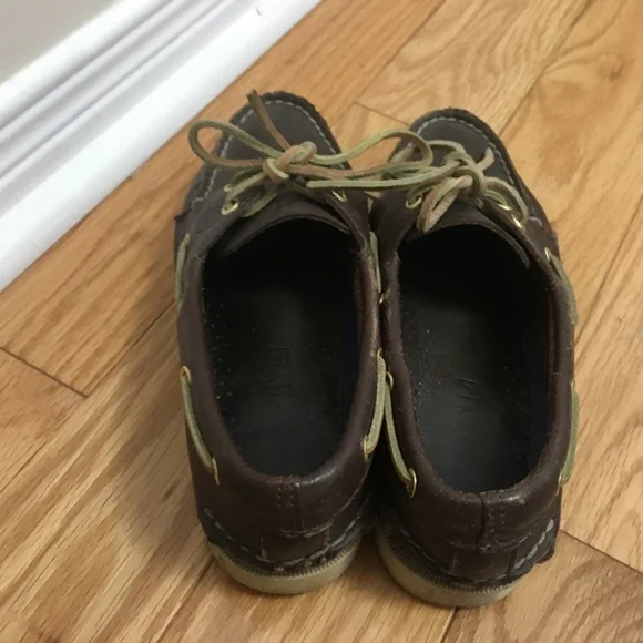 Sperry Top Sider Brown 2-eye Boat Shoes - Picture 3 of 4